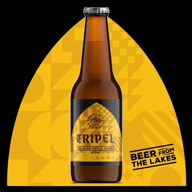 Hawkshead Tripel beer artwork