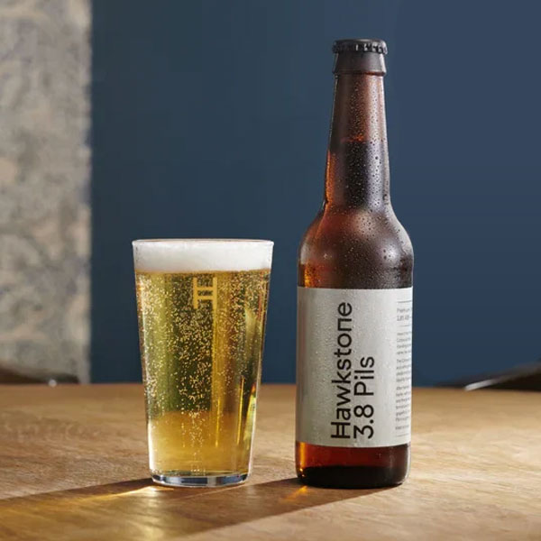 Hawkstone 3.8 Pils beer artwork