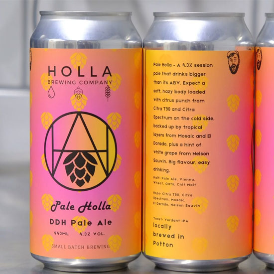 Pale Holla beer artwork