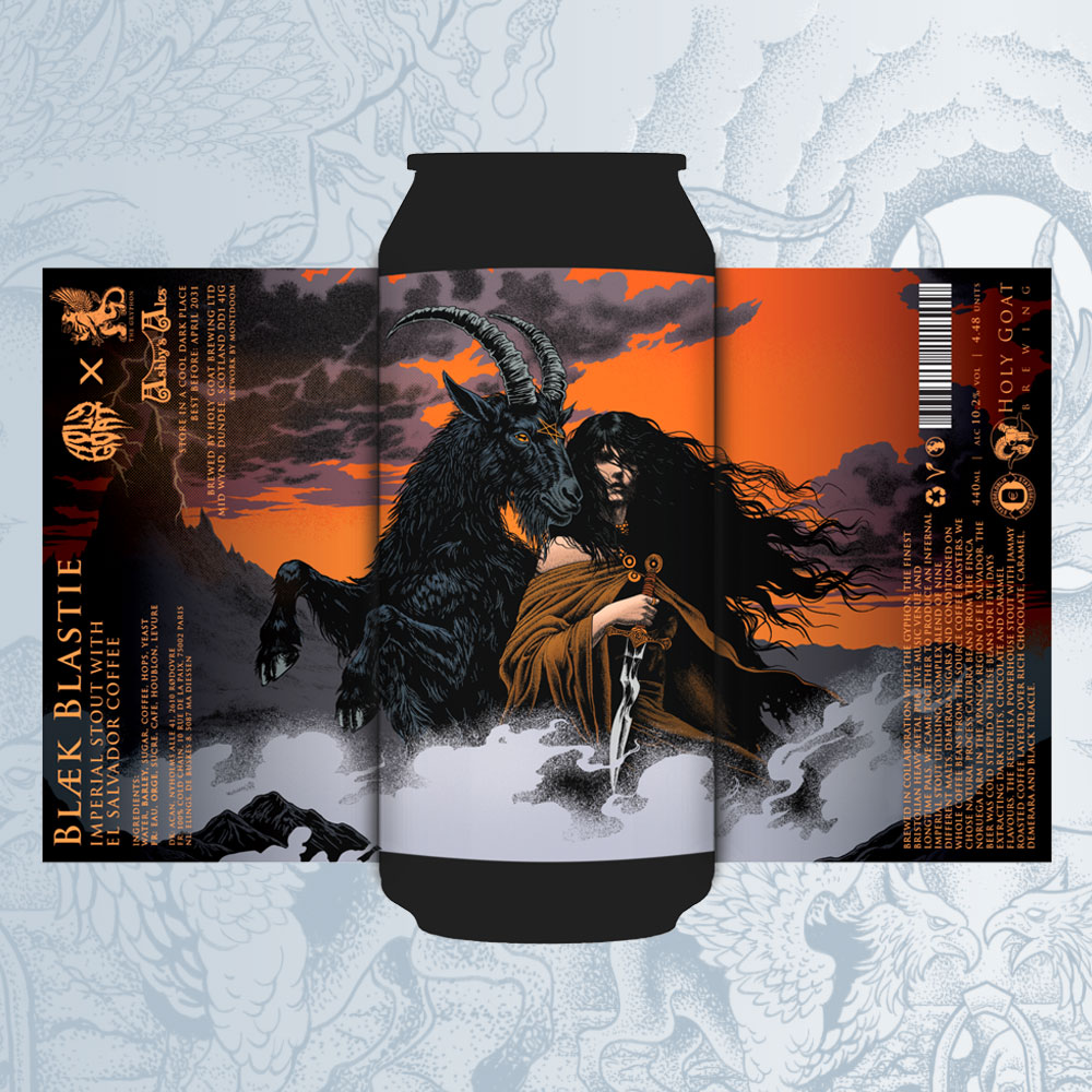 Blæk Blastie beer artwork