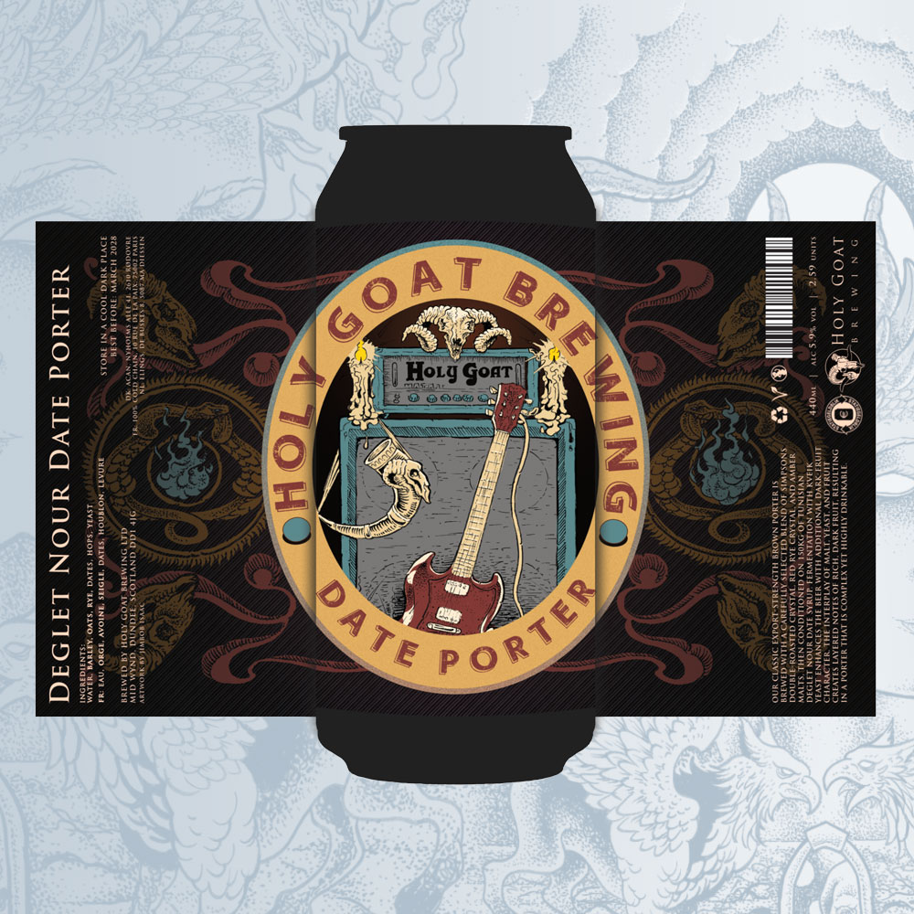 Deglet Nour Date Porter beer artwork