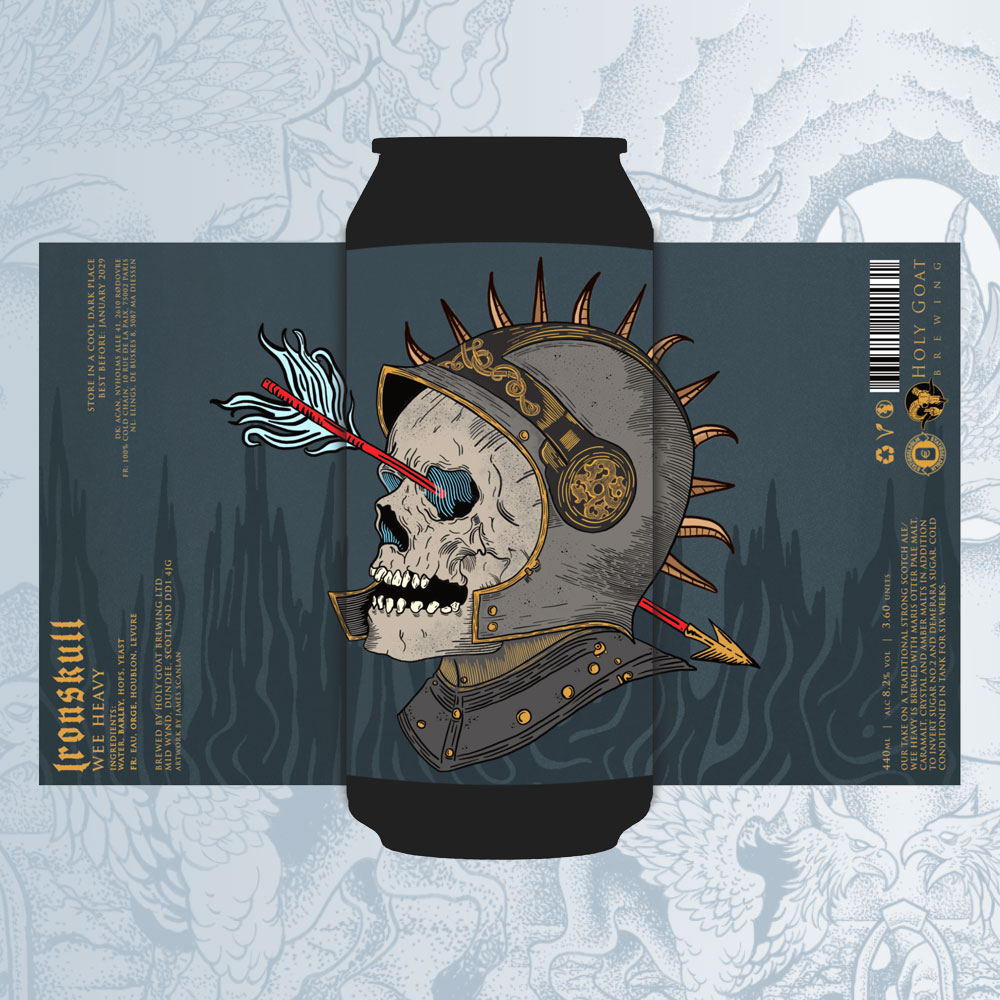 Ironskull beer artwork