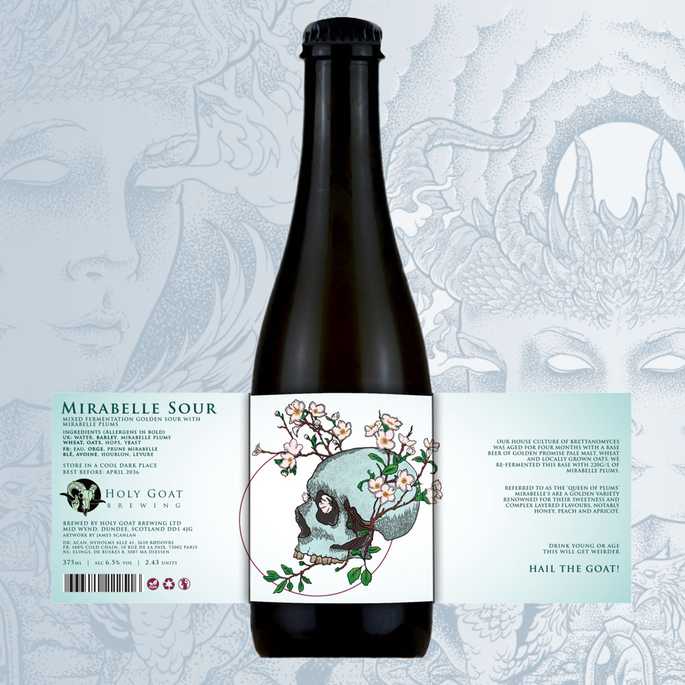 Mirabelle Sour beer artwork