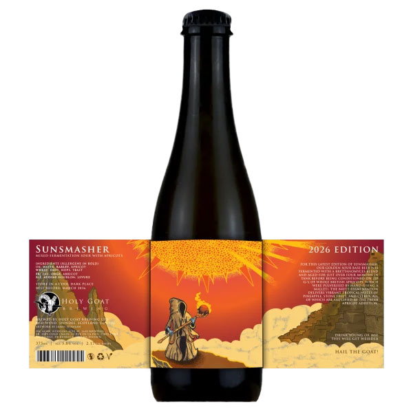 Artwork for Sunsmasher 2026 by Holy Goat Brewing