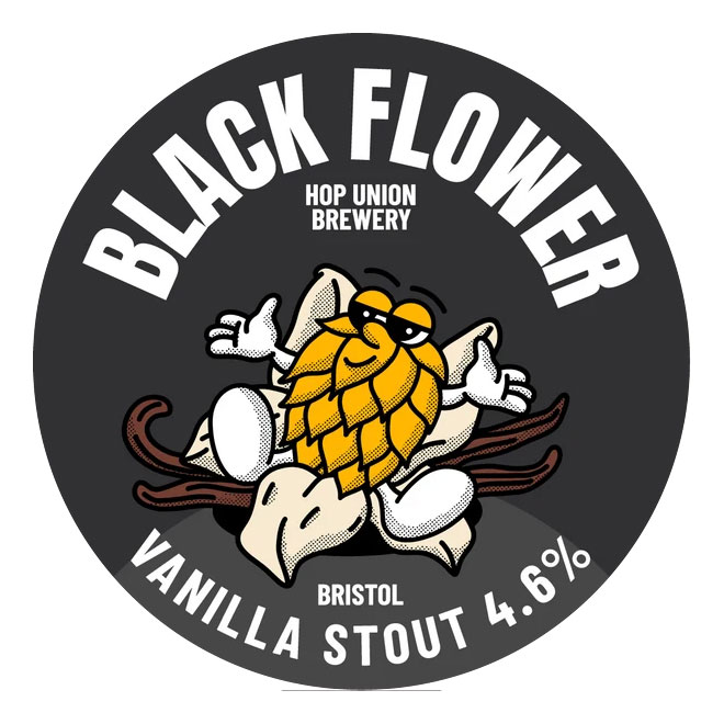 Black Flower beer artwork