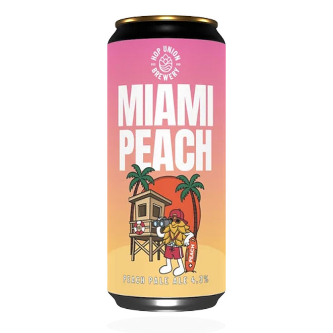 Miami Peach beer artwork