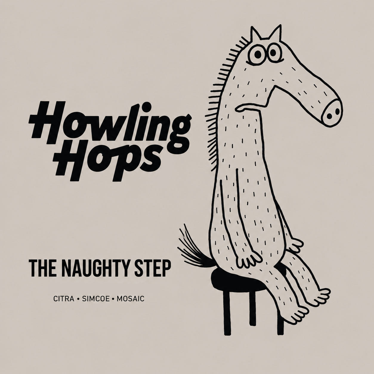 The Naughty Step beer artwork