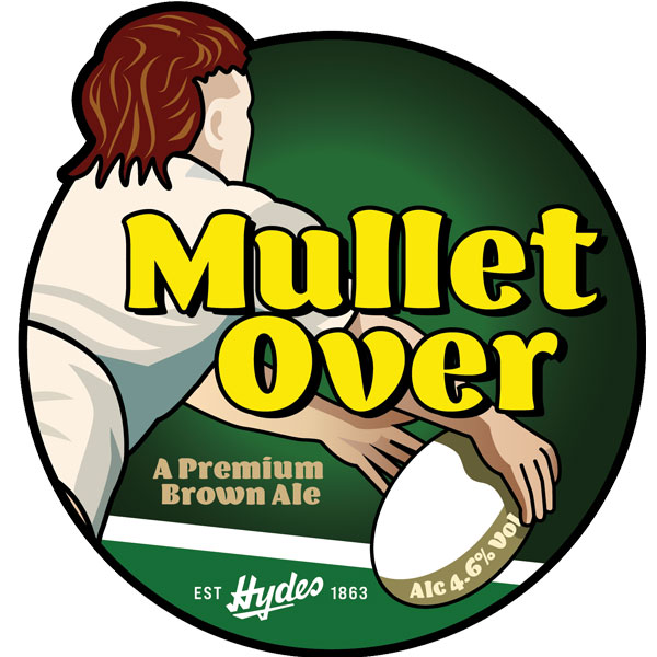 Mullet Over beer artwork
