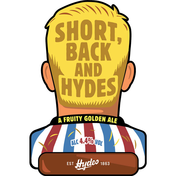 Short Back & Hydes beer artwork