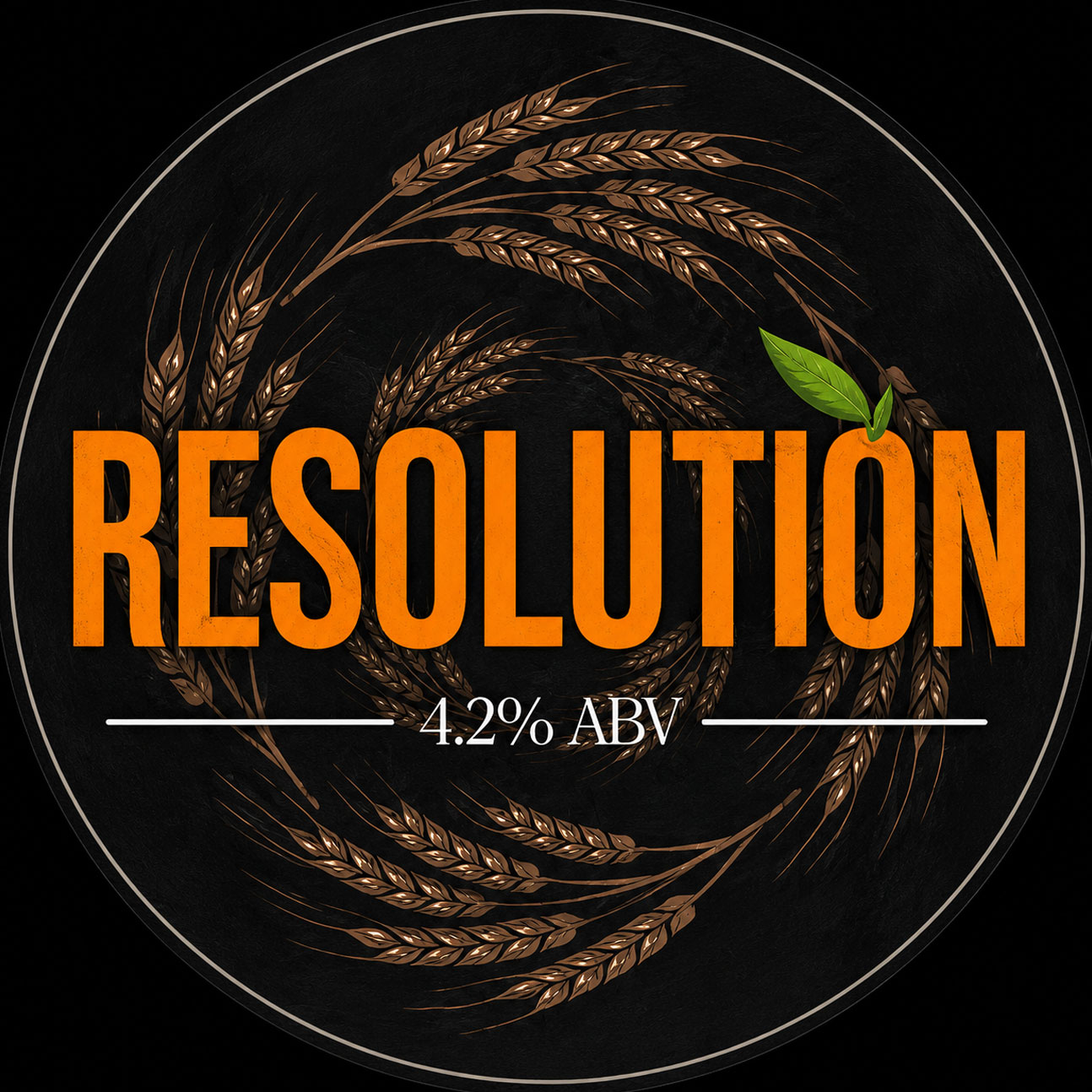 Resolution beer artwork