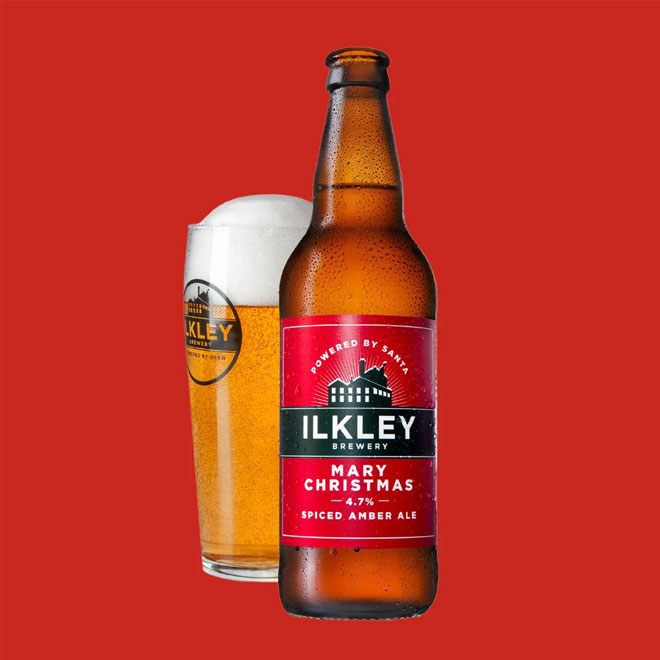 Mary Christmas beer artwork
