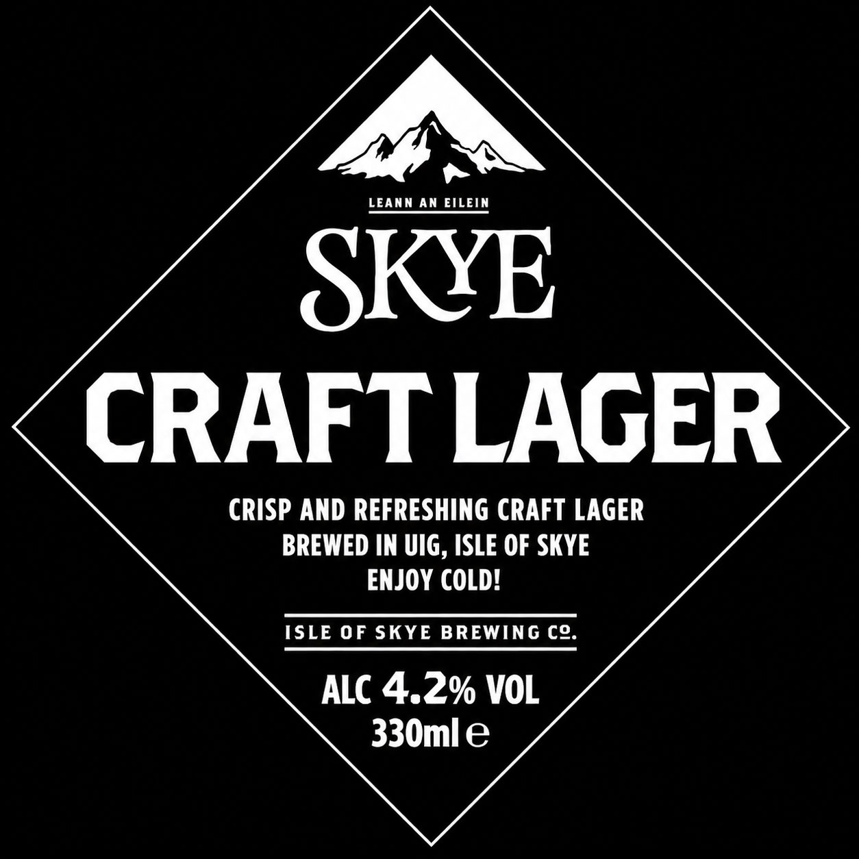 Skye Craft Lager beer artwork