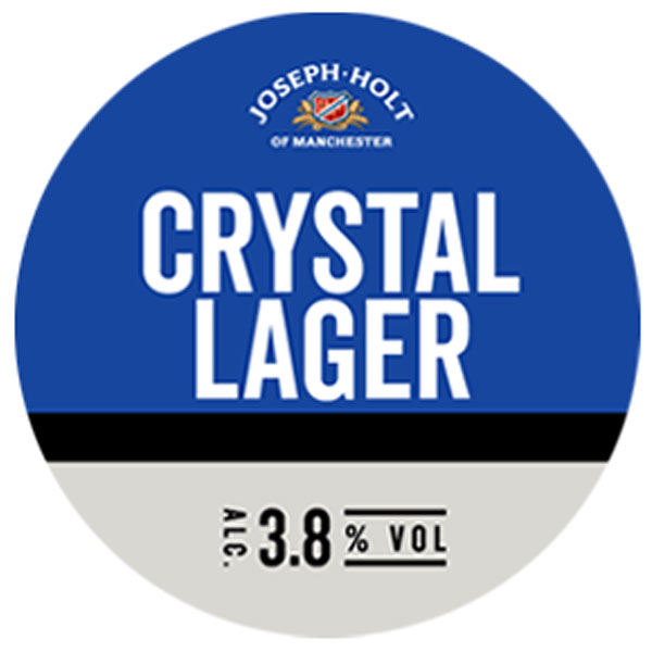 Crystal Lager beer artwork