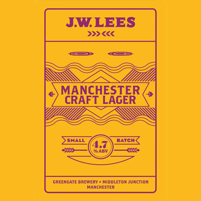 Manchester Craft Lager beer artwork