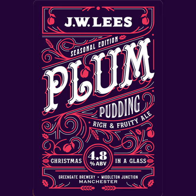 Plum Pudding beer artwork