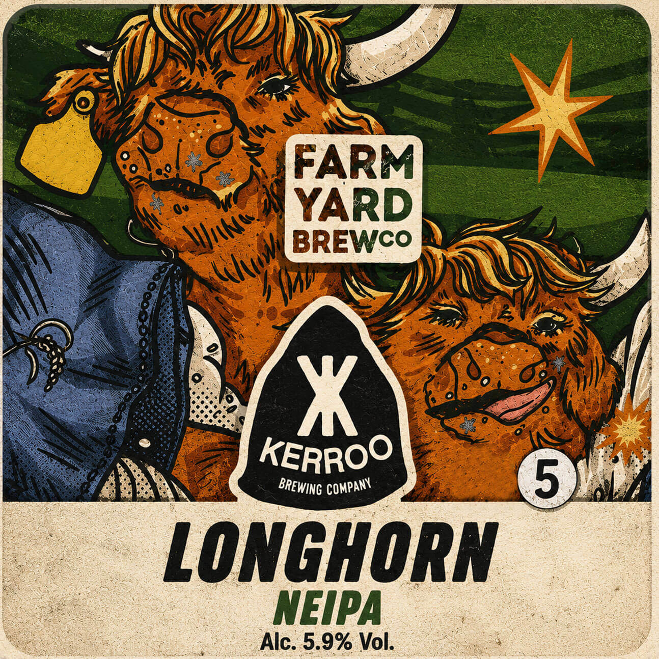 Longhorn beer artwork