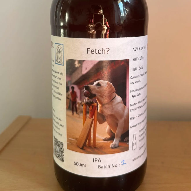 Fetch? beer artwork