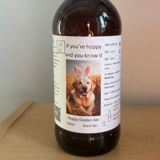 If You're Hoppy and You Know It beer artwork