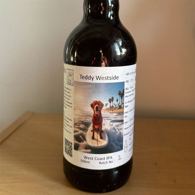 Teddy Westside beer artwork