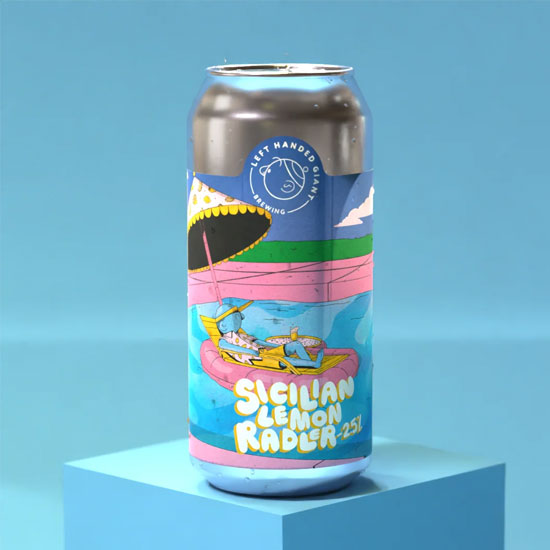 Artwork for Sicilian Lemon Radler by Left Handed Giant