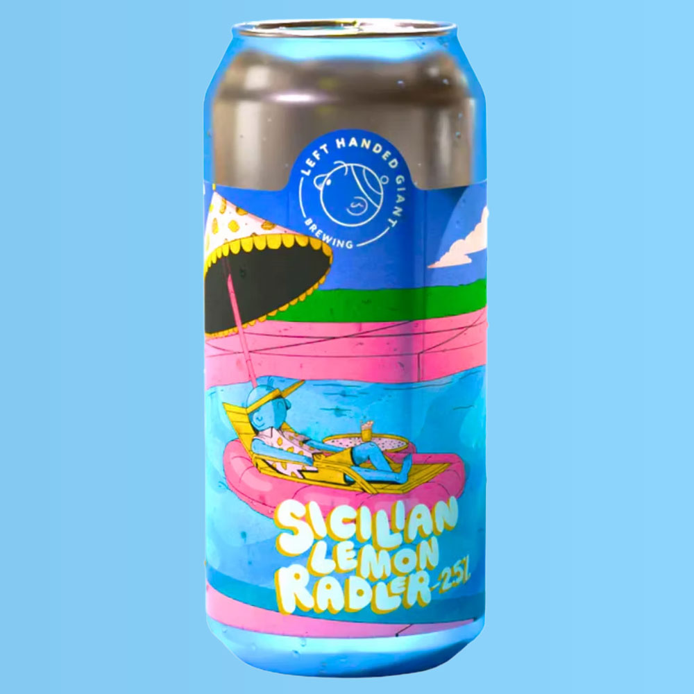 Sicillian Lemon Radler beer artwork