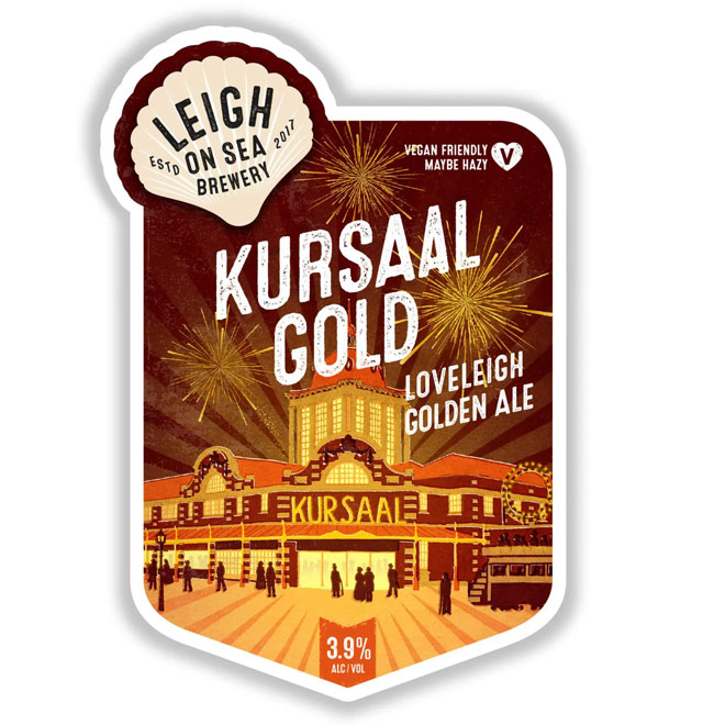 Kursaal Gold beer artwork