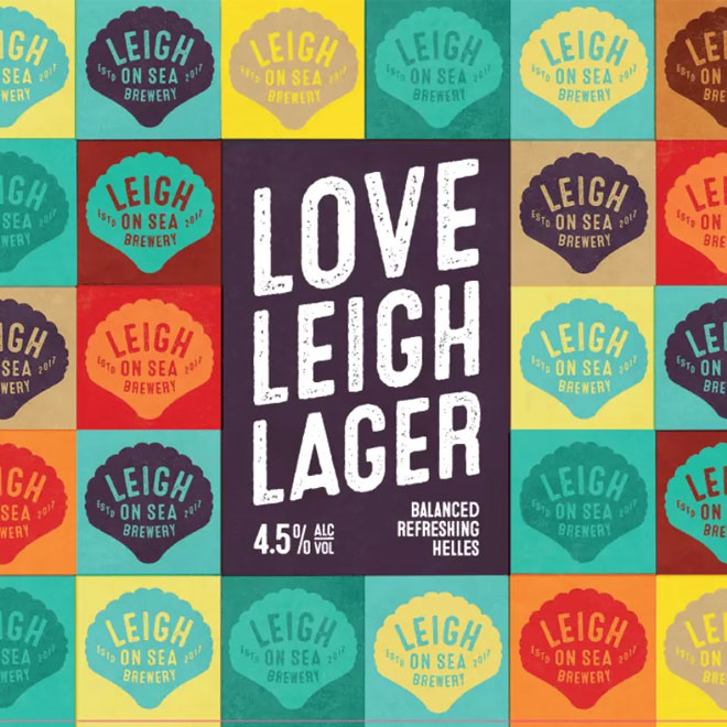 Love Leigh Lager beer artwork