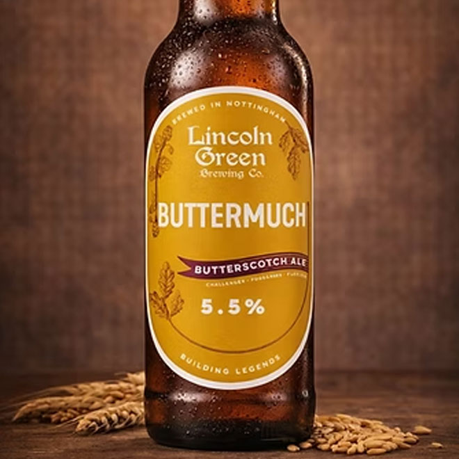 Buttermuch beer artwork