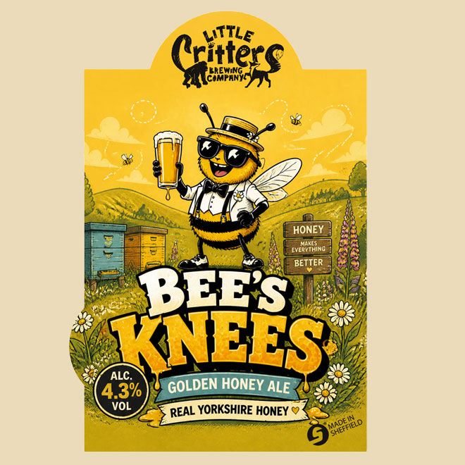 Bee's Knees beer artwork