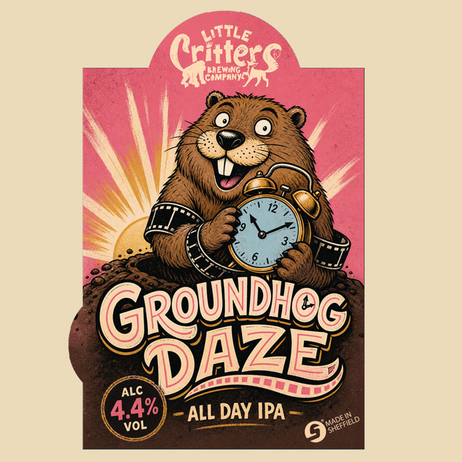 Groundhog Daze beer artwork