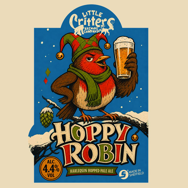 Hoppy Robin beer artwork