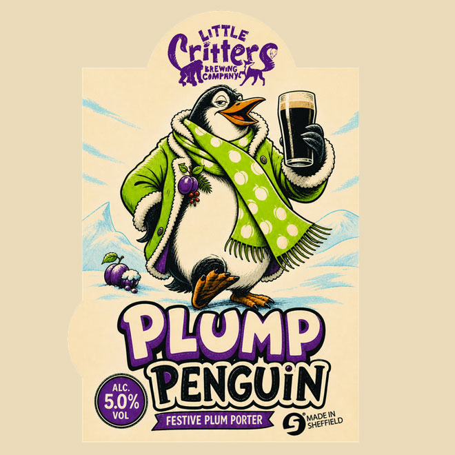 Plump Penguin beer artwork