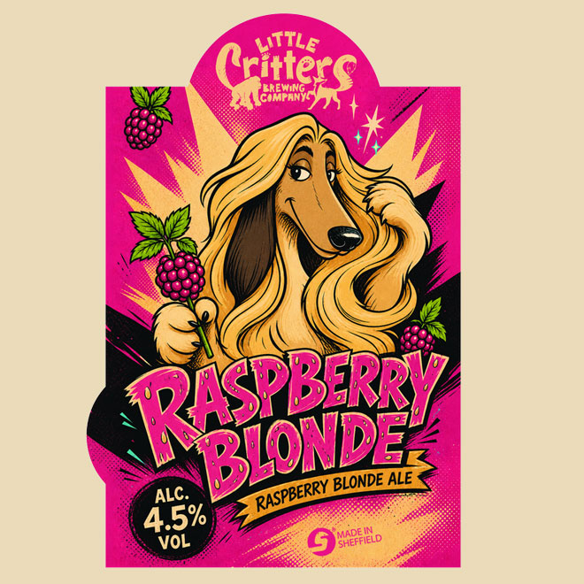 Raspberry Blonde beer artwork