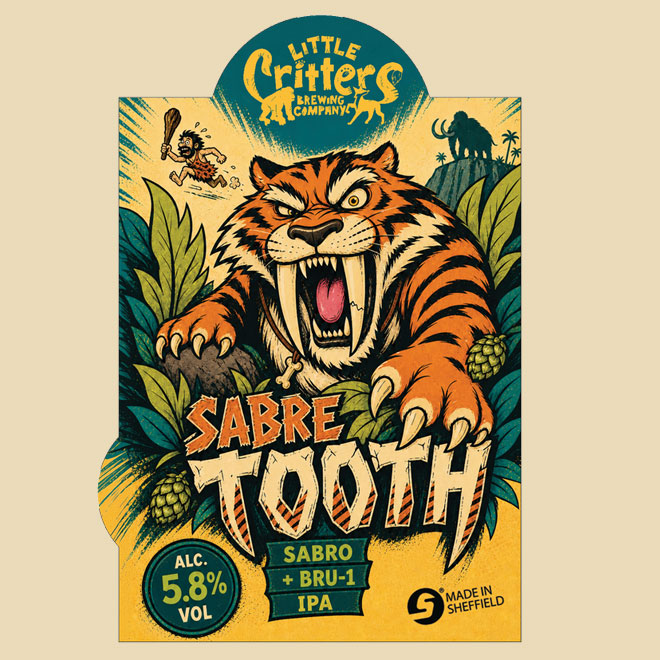 Sabre Tooth beer artwork