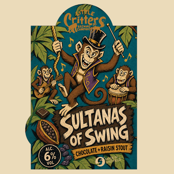 Sultanas of Swing beer artwork