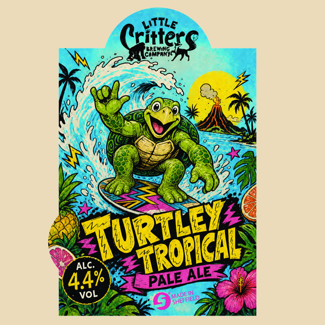 Turtley Tropical beer artwork