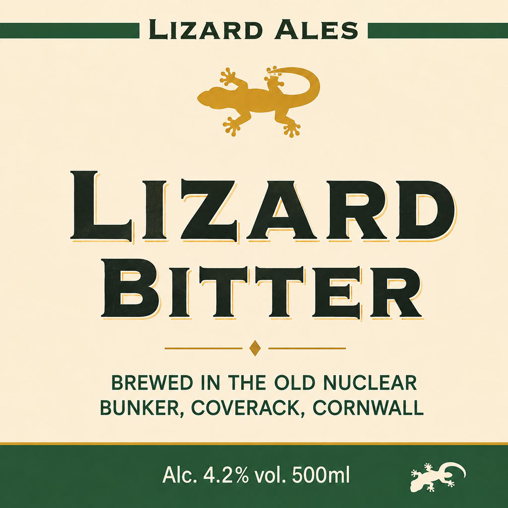 Lizard Bitter beer artwork
