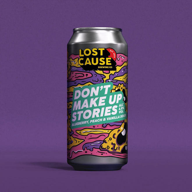 Don't Make Up Stories beer artwork