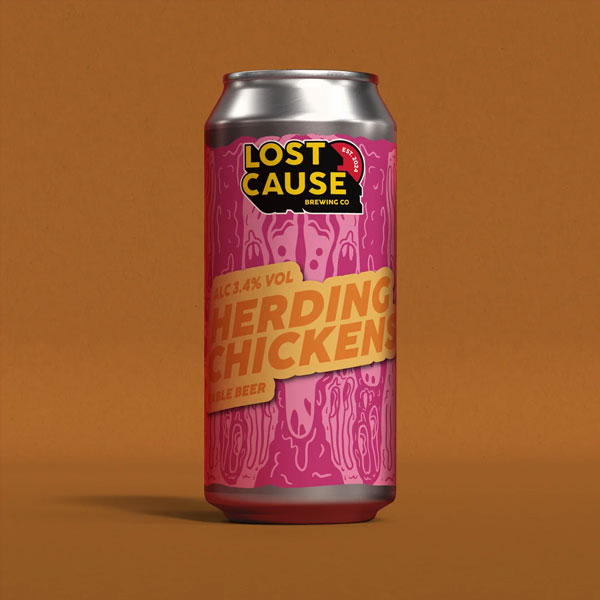 Herding Chickens beer artwork