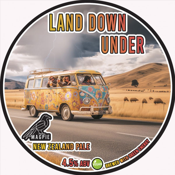 Land Down Under beer artwork