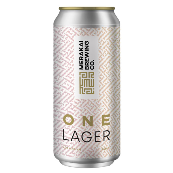 ONE Lager beer artwork