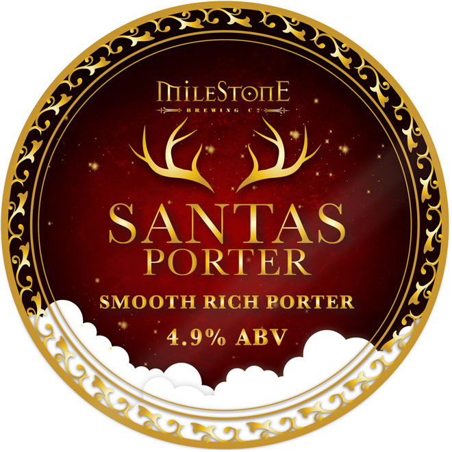 Santa's Porter beer artwork
