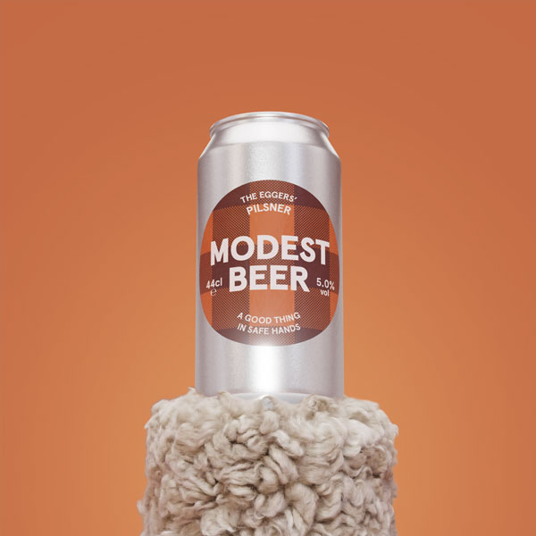 The Eggers' NZ Pilsner beer artwork