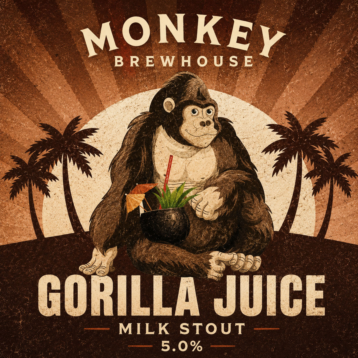 Gorilla Juice beer artwork