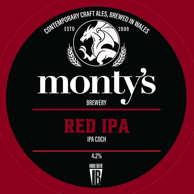 Red IPA beer artwork