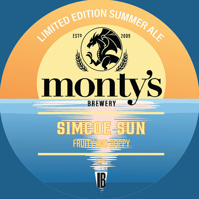 Simcoe Sun beer artwork
