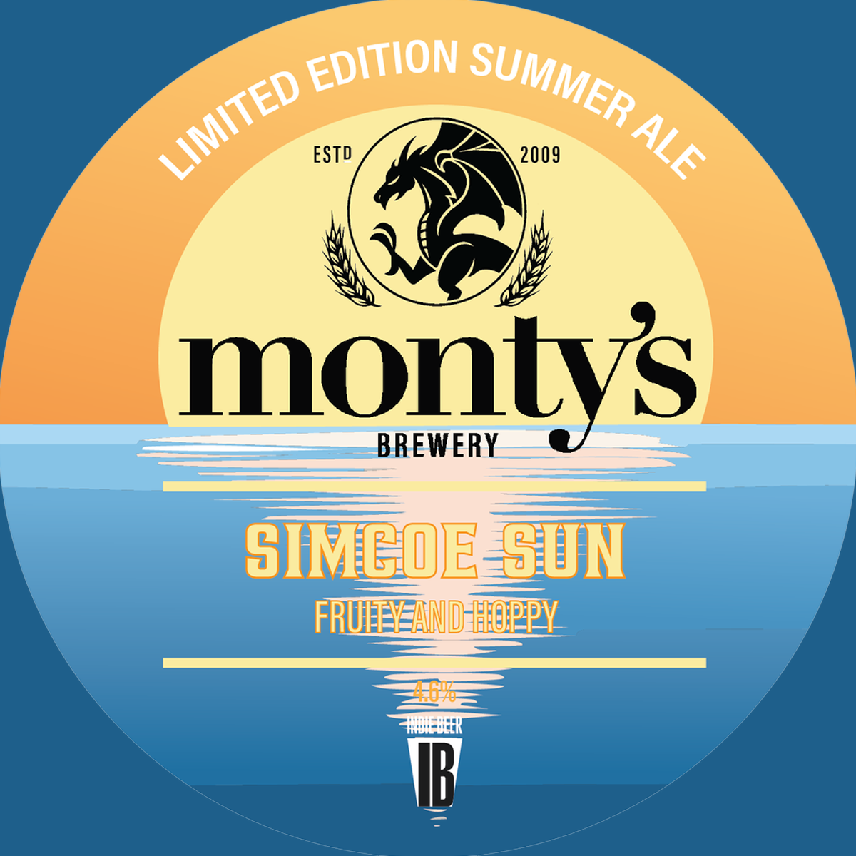 Simcoe Sun beer artwork