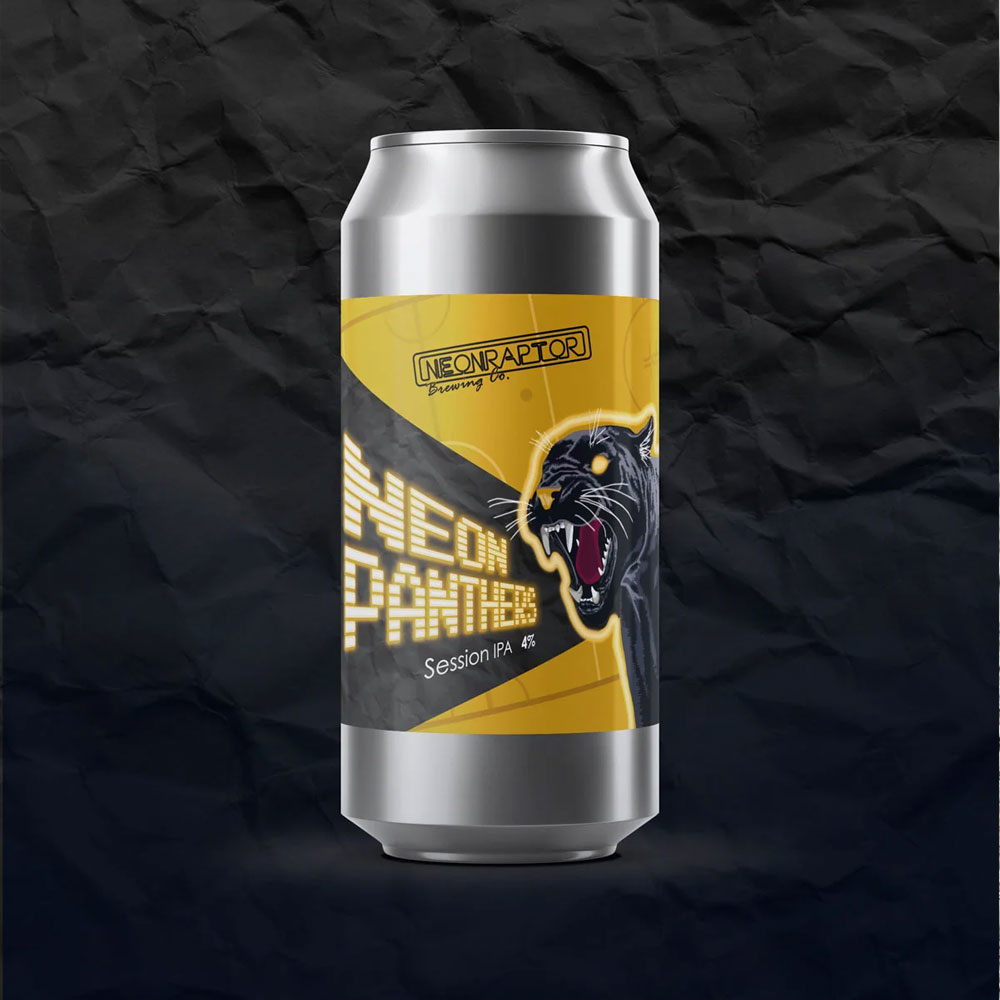 Neon Panthers beer artwork