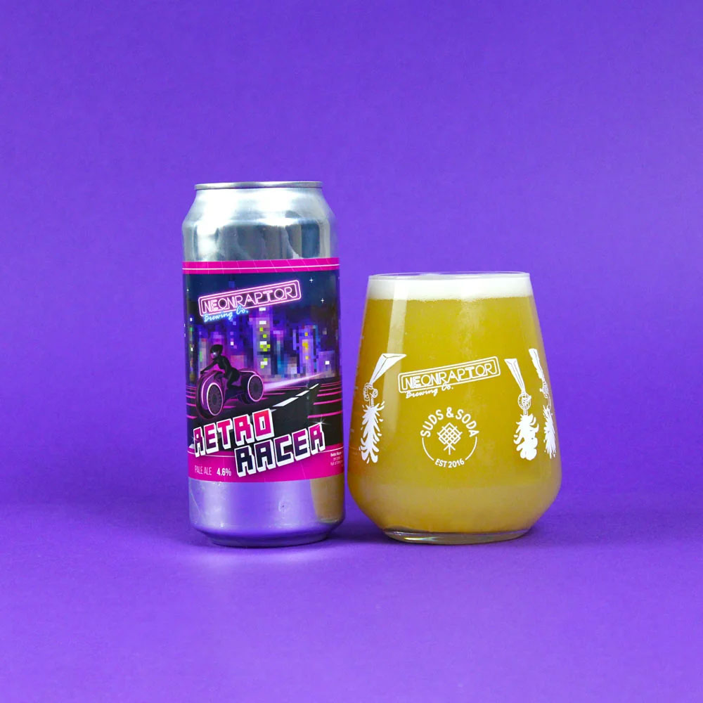 Retro Racer beer artwork