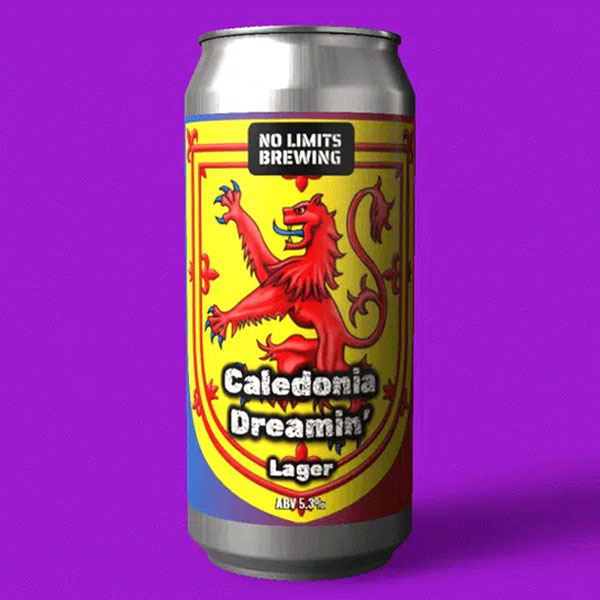 Caledonia Dreamin' Lager beer artwork